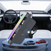 Retractable Fast Charging USB Hub Dock with Ambient Light for Tesla Model 3 Highland/Model Y Juniper