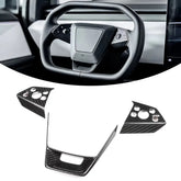 Carbon Steering Wheel Cover Kits for Tesla Cybertruck 2024+