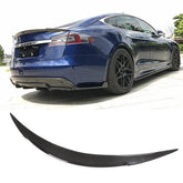 Model S Spoiler R-Style - Real Molded Carbon Fiber