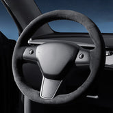 Alcantara Tesla Hand Stitch Steering Wheel Cover for Model 3/Y (2017-2024)
