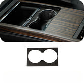 Carbon Fiber Center Console Cover Cup Holder Frame for Tesla Model S/X