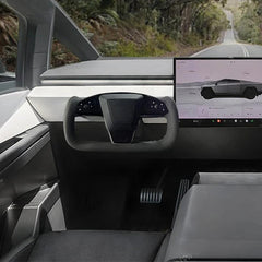 Nappa Leather Yoke Steering Wheel for Tesla Cybertruck