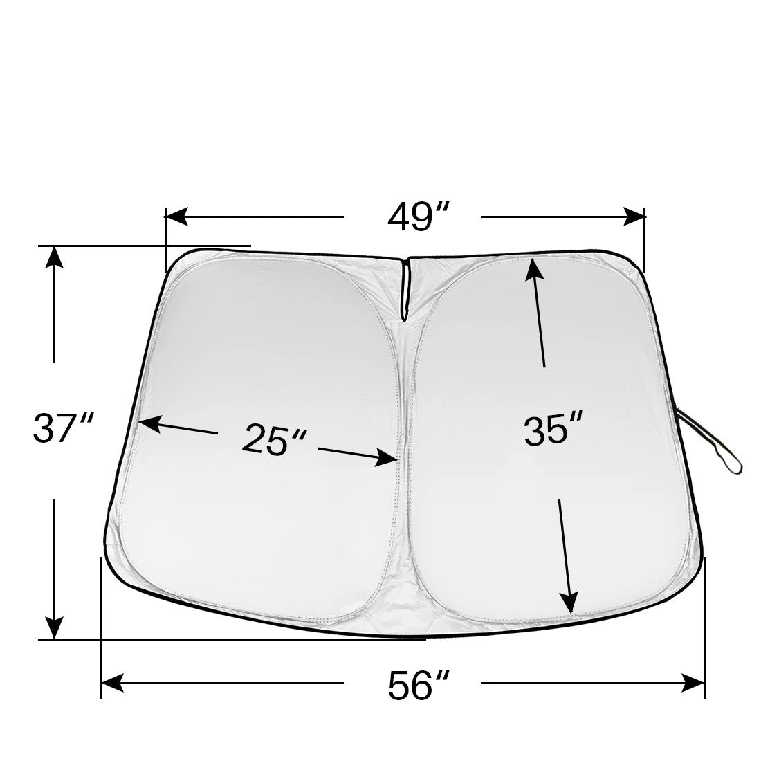 Windshield sunshade for Tesla Model 3/Y
