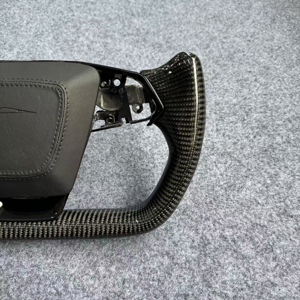 Carbon Fiber Yoke Steering Wheel for Tesla Cybertruck