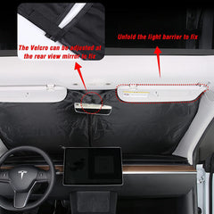 Windshield sunshade for Tesla Model 3/Y