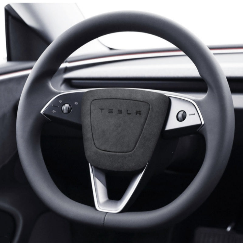 Alcantara Horn Button Patch for Tesla Model 3 Highland