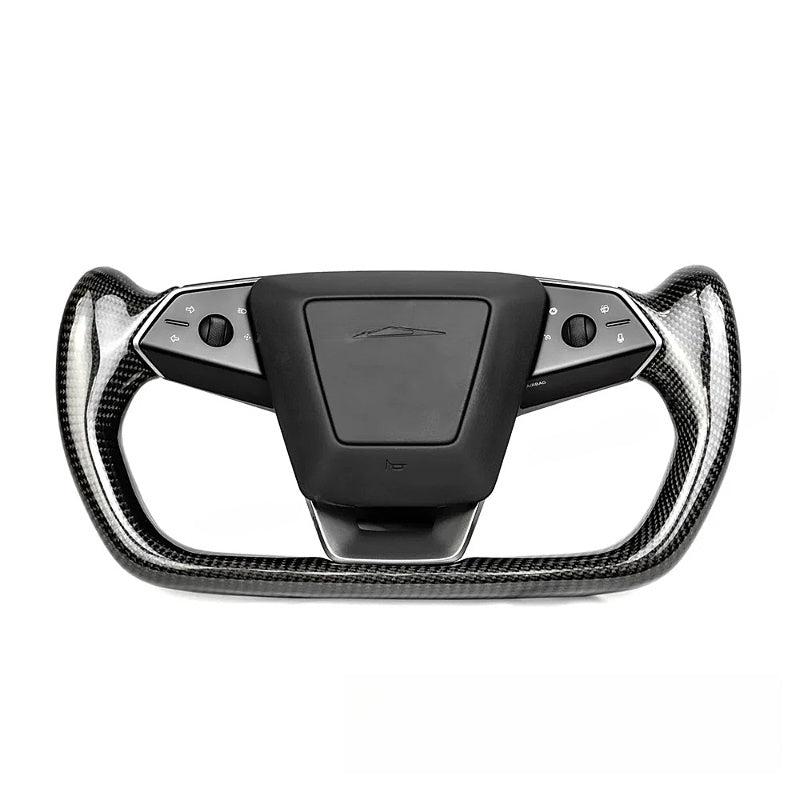Carbon Fiber Yoke Steering Wheel for Tesla Cybertruck