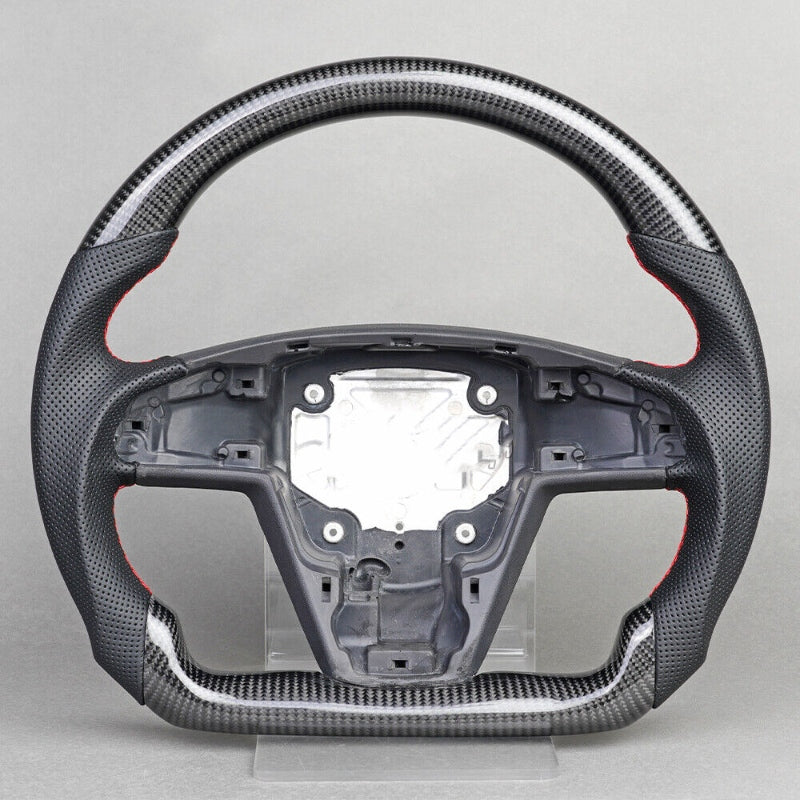 Model S LED Sport Carbon Fiber Steering Wheel 2021+