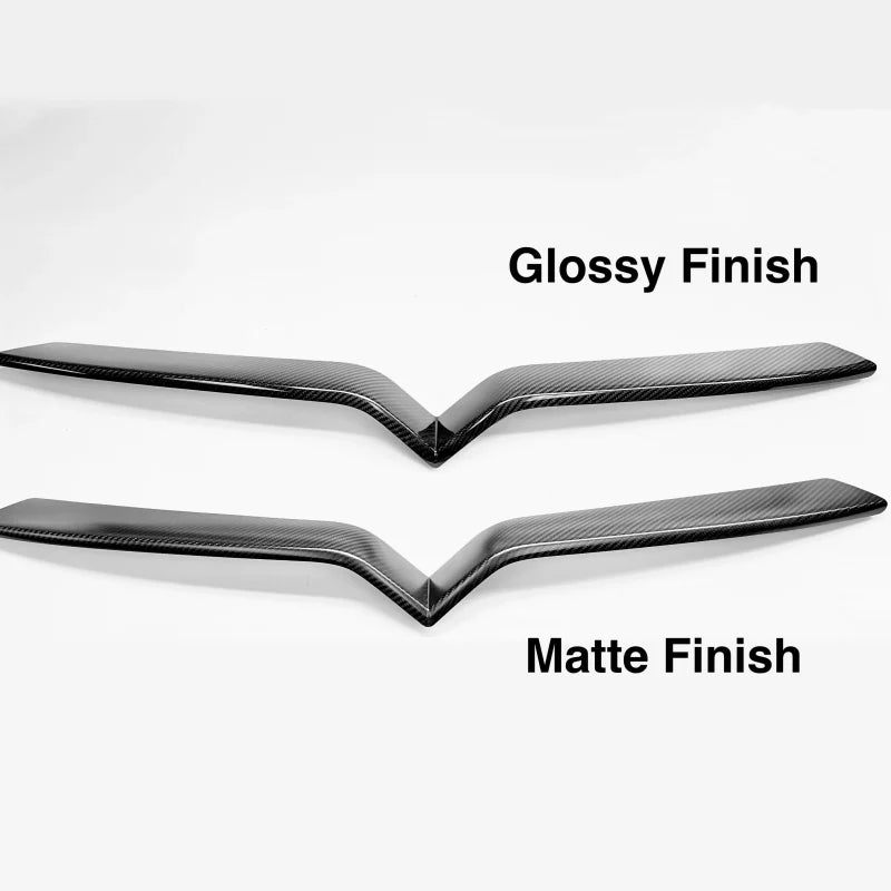 Model X Front End Inlay - Real Molded Carbon Fiber（2016-2024）