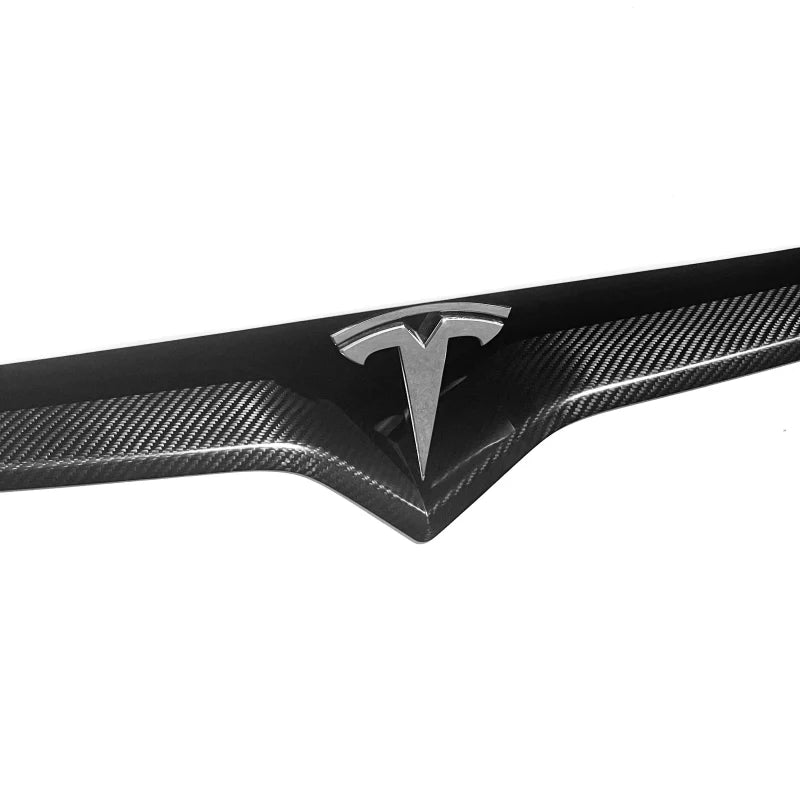 Model X Front End Inlay - Real Molded Carbon Fiber（2016-2024）