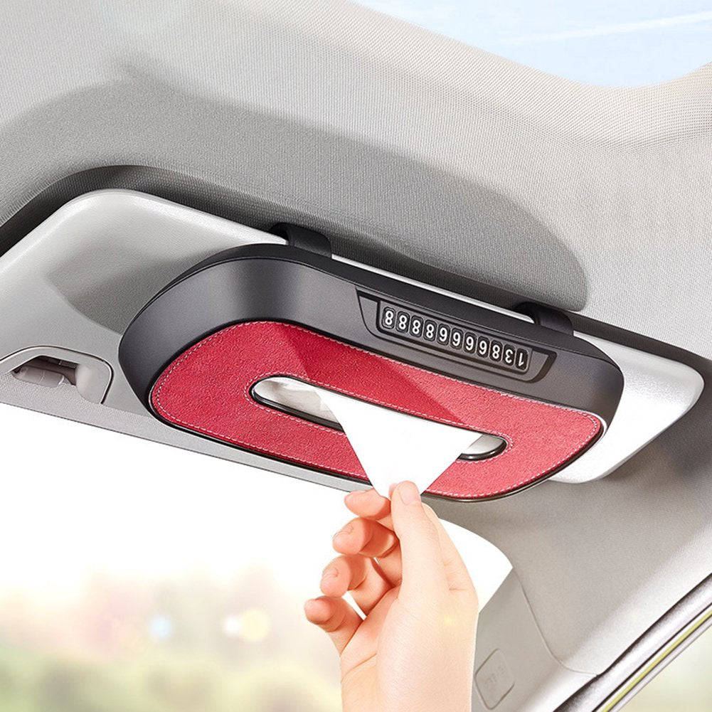 Suede Tesla Model S/3/X/Y Tissue Box