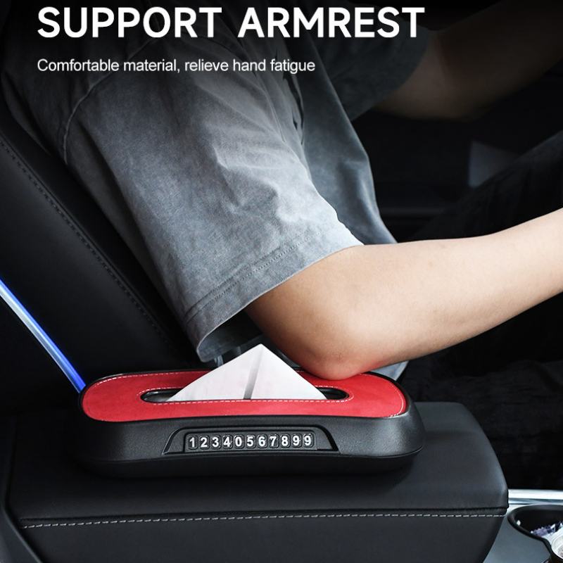 Suede Tesla Model S/3/X/Y Tissue Box