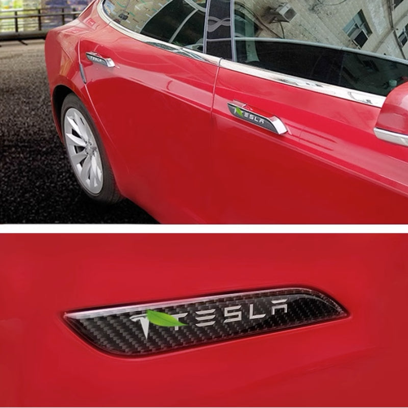 Tesla Model S Carbon Fiber Style Door Handle Protector