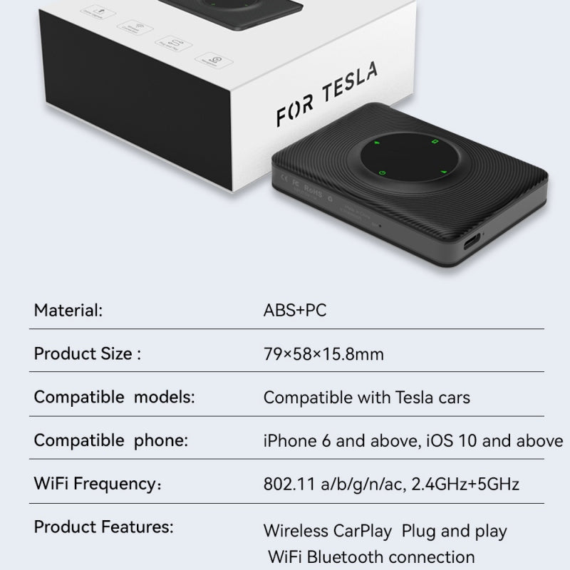 Wireless Carplay box for Tesla Model S/3/X/Y（2021-2023）