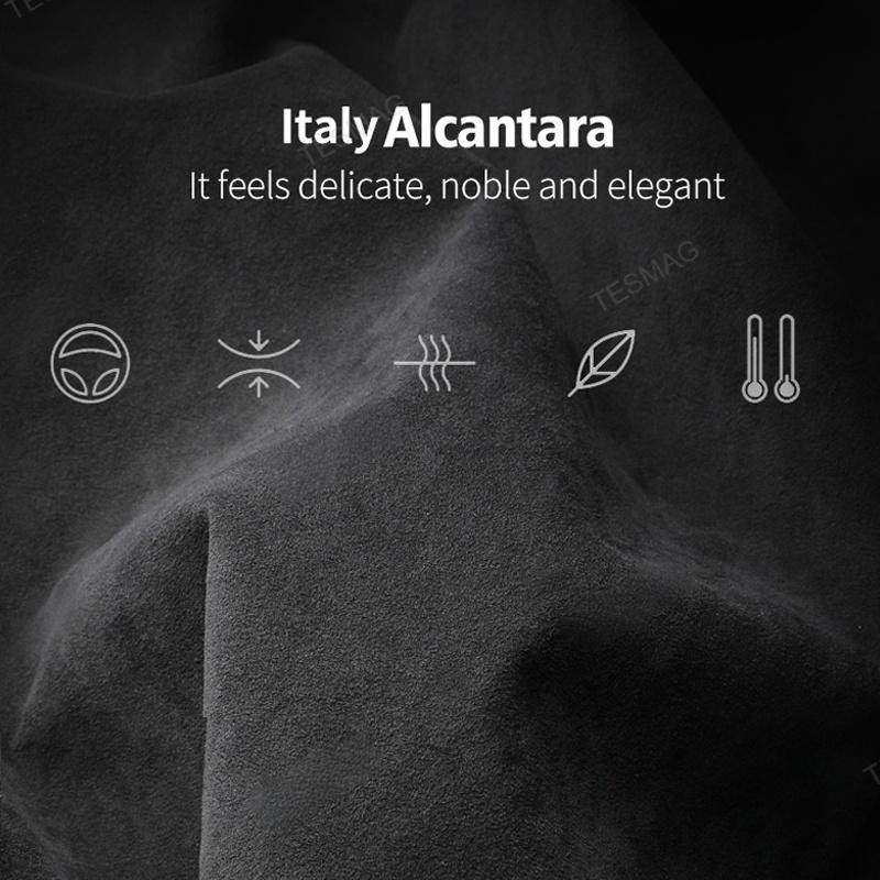 Alcantara Horn Button Patch for Tesla Model 3 Highland
