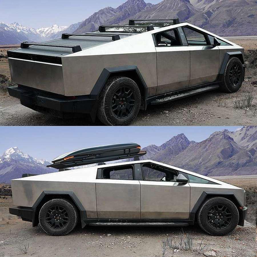 4Pcs Tesla Cybertruck Crossbar Roof Racks