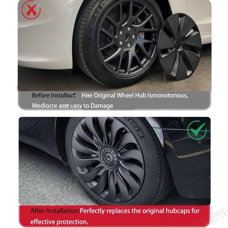 18-Inch Full Coverage Wheel Hubcaps for Tesla Model 3 Highland