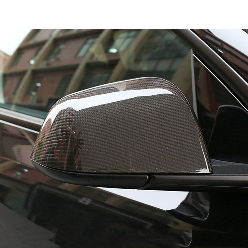 Precision Carbon Fiber Side Mirror Caps for Tesla Model S (1 Pair)